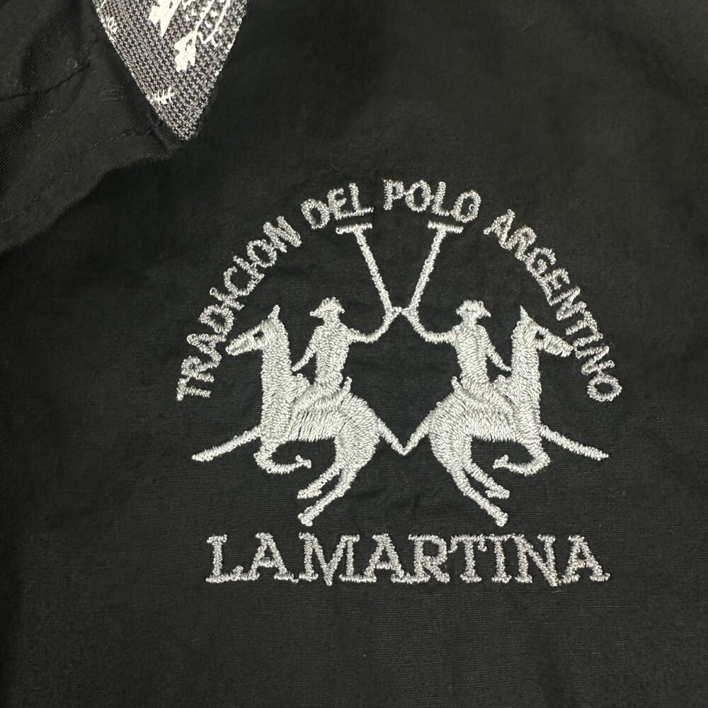 La Martina Polo Team Button shirt embroidered pony Argentina‎ - Picture 4 of 16